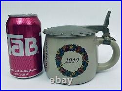 Marzi & Remy 6133 Antique German Beer Stein Munich Child 1910.5 Liter Inlay lid