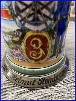 Orig. Antique Regimental Military German Beer Stein, 1886 Helmut Steinbrenner