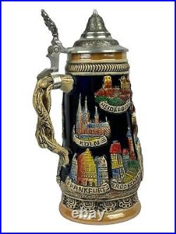 Original Hand Made German Beer Stein Deutschland King 307 Limited Edition