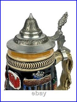 Original Hand Made German Beer Stein Deutschland King 307 Limited Edition