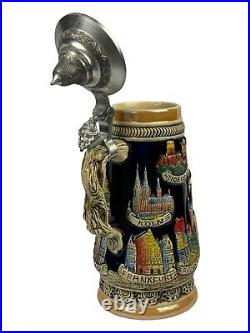 Original Hand Made German Beer Stein Deutschland King 307 Limited Edition