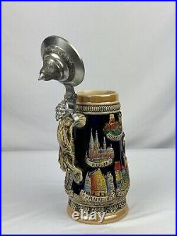 Original Hand Made German Beer Stein Deutschland King 307 Limited Edition