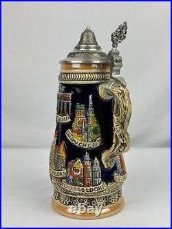 Original Hand Made German Beer Stein Deutschland King 307 Limited Edition