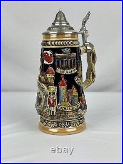 Original Hand Made German Beer Stein Deutschland King 307 Limited Edition