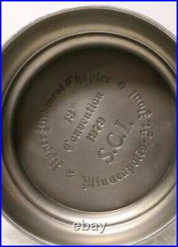 Rare German Lidded Beer Stein Tankard Zinn Commerative 1979 Minneapolis Viking