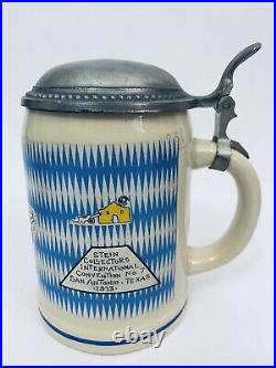 Texas Beer Stein Group 1973 1983 2000 SCI Annual Conventions All 3 TX German