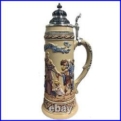 The Fatherland in Danger Relief Limitaet LE German Beer Stein 3 L Made Germany