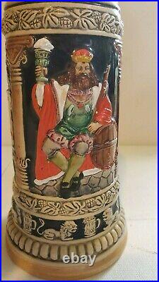 Thewalt German Beer Stein Hand-painted Gambrinus the King of Beer 641/10000