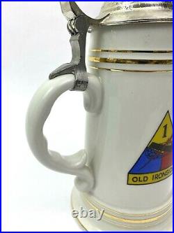 US Army Cold War German Beer Stein 3rd BN 35th Armored Regiment 1st Armored div