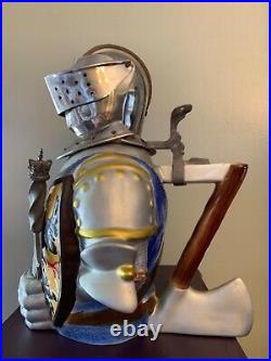 VNTG Ransbach Ltd Ed German Beer Stein Knight shining Armor Sword OCTOBERFEST