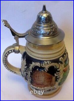 VTG GERMAN LIDDED STEIN Beer HEIDELBERG