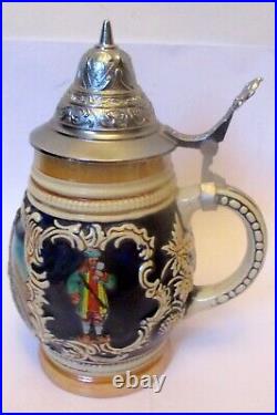 VTG GERMAN LIDDED STEIN Beer HEIDELBERG