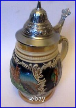 VTG GERMAN LIDDED STEIN Beer HEIDELBERG