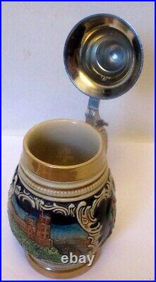 VTG GERMAN LIDDED STEIN Beer HEIDELBERG