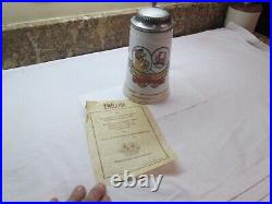 VTG SCHOTTENHAMEL FESTHALLE Spaten Munchen German Beer Stein PEWTER LID WithCOA