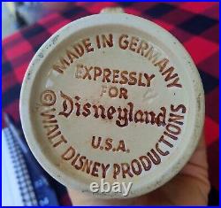 Vintage Disneyland Lidded German Beer Stein Disney Great Condition Rare