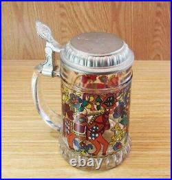 Vintage German Glass Beer Glass Tankard Good Condition Collectables