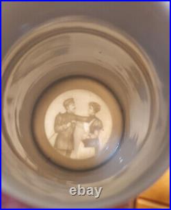 Vintage German Lithophane Regimental Beer Stein 1909-11 Unusual Finial