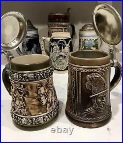 Vintage German/West German Beer Stein Lot Of 11