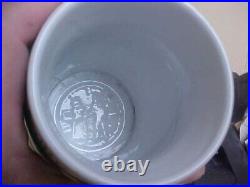 Vintage Regimental German 1904-07 Lithophane Lidded Beer Stein