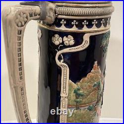 Vintage THEWALT Huge XLarge Beer German Stein 22 Tall Made in Western Germany