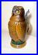 Vintage-hand-painted-owl-form-German-porcelain-pottery-lidded-beer-stein-mug-01-erd