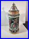 Vtg-Handarbeit-Egon-Bay-2-Liter-Squirrel-Handle-West-German-Lidded-Beer-Stein-01-xn