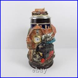 WW-Team German Beer Stein Rheingold Train Romantic Germany Ltd Ed (i@a6)