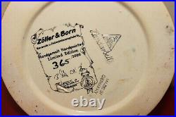 Zoller & Born German Beer Stein Limited Edition Bavaria Coat Of Arms Crown LID