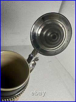 Zoller & Born German Beer Stein Pewter Lid Handcrafted Limited Edition #2136 OF