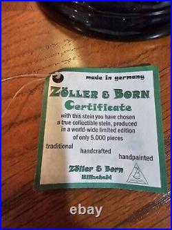 Zoller & Born Limited Edition Deutschland German Lidded Beer Stein 1192/5000